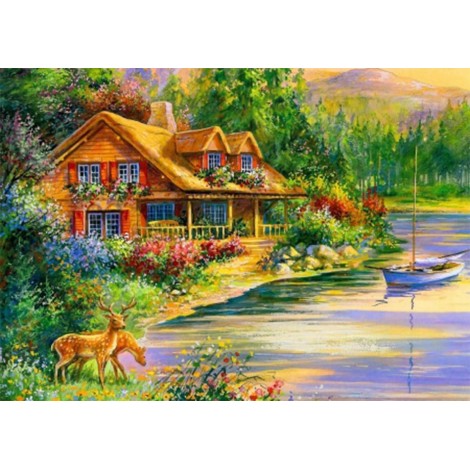 House & River DIY Diamond Painting