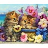 Colorful Flowers & Cats Painting Kit