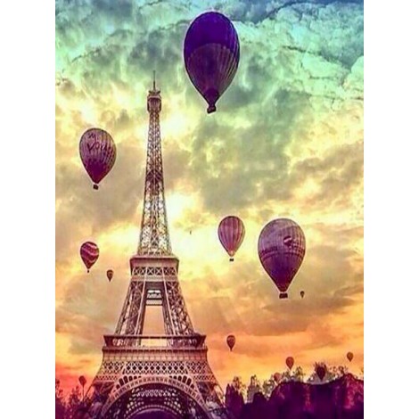 Air Balloons & Eiffel Tower Painting Kit