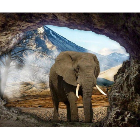 Elephant & Landscape Painting Kit