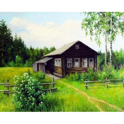 Beautiful House in the Farm DIY Painting Kit