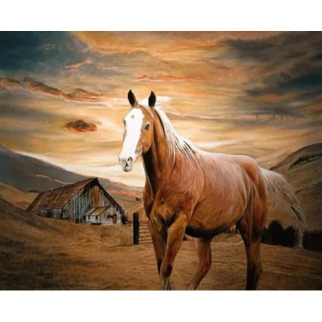 Beautiful Horse & Landscape Painting Kit