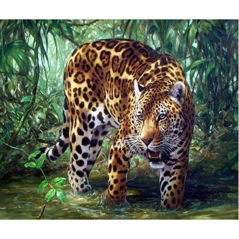 Forest Leopard - Diamond Art Kit