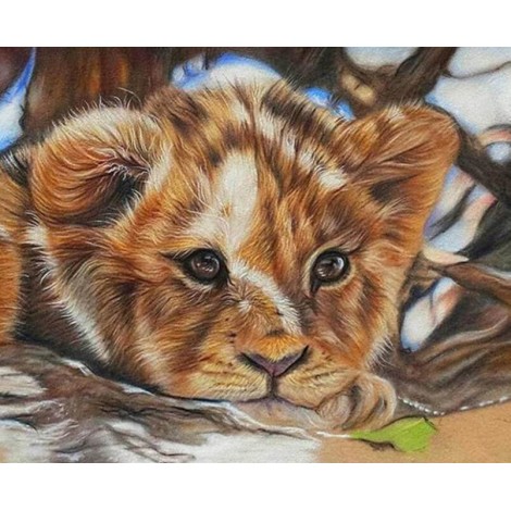 Stunning Little Lion Diamond Painting