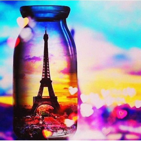 Eiffel Tower in a Bottle