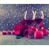 Wine Glasses &  Red Roses Painting Kit