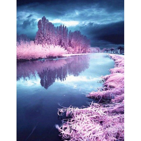 Lake View & Stormy Sky