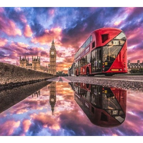 Amazing Sky View & Bus Diamond Painting