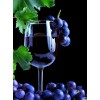 Grape Wine in the Glass