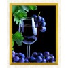 Grape Wine in the Glass
