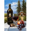 Wine Bottle & Fruits Diamond Painting