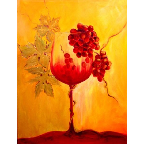 Red Grapes & Wine Painting Kit