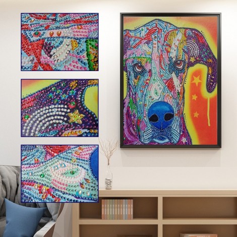 Abstract Dog - Special Diamond Painting