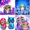Colorful Cartoon Owl Painting