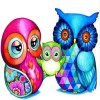 Colorful Cartoon Owl Painting