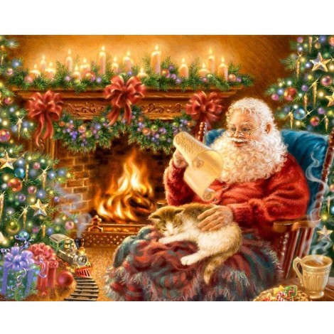 Old man Christmas Memories Diamond Painting