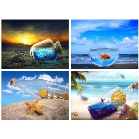 Amazing Water World Bottle Art