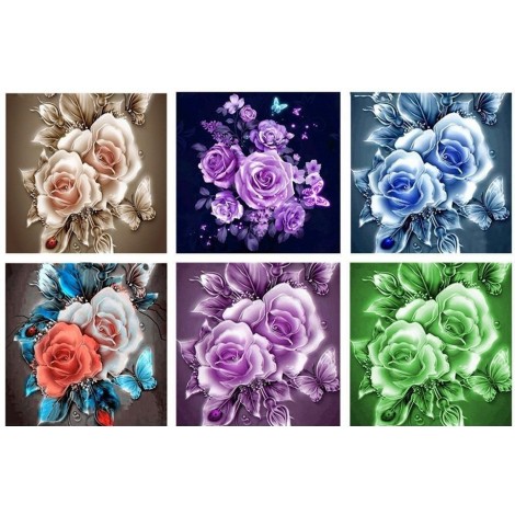 Stunning Colorful Roses Diamond Painting