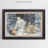 Santa Claus and Puppies on Snow Diamond Paint Kit