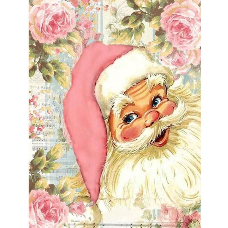 Santa in Flowers Pai...