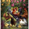 Flower Garden & Chickens