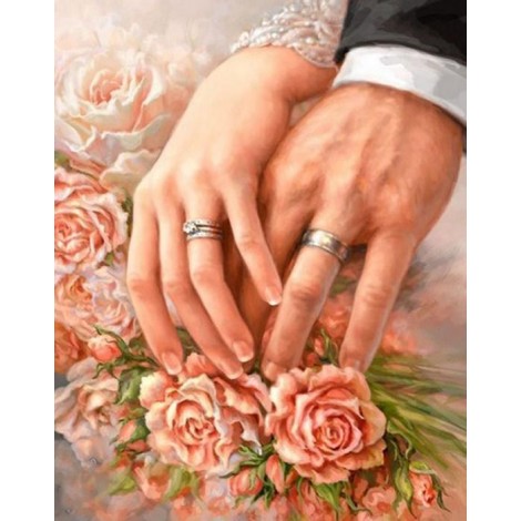 Couple Picking Roses DIY Painting Kit