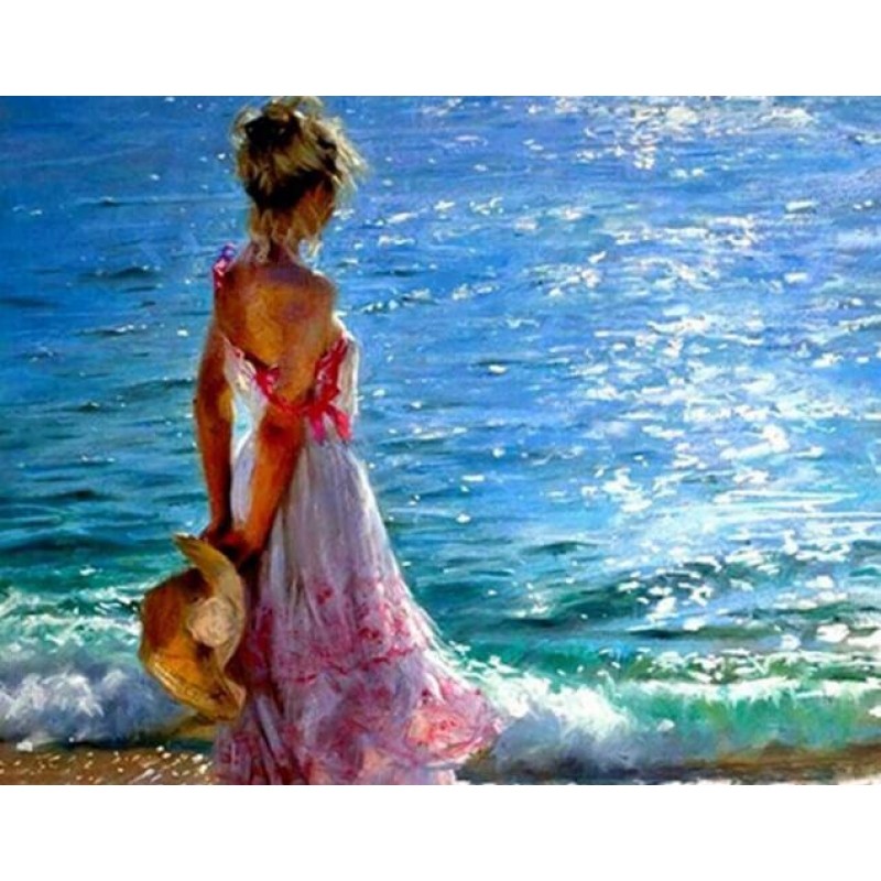 Girl Admiring the Oc...