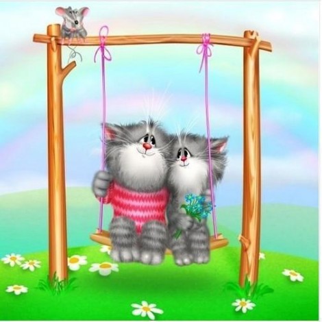 Cartoon Cats Diamond Art Kits
