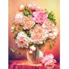 Lovely Peonies in Glass Vase