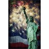 Fire Works on Statue of Liberty
