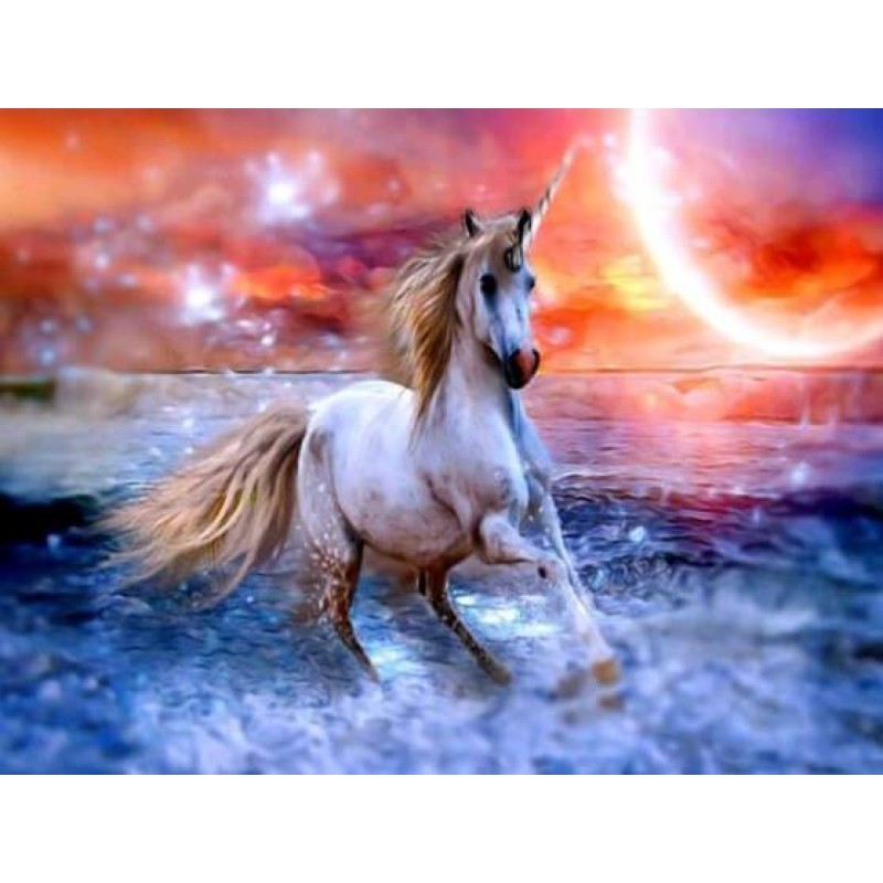 White Unicorn Runnin...