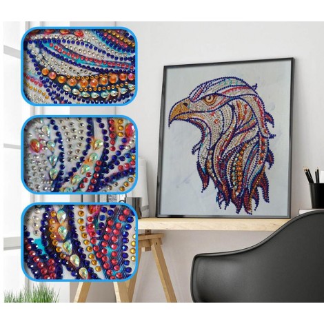 Stunning Eagle Head - Special Diamond Painting