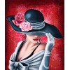 Girl with Hats Portrait - Diamond Painting