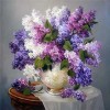 Lavender Flowers in a Vase Diamond Painting Kit