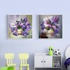 Lavender Flowers in a Vase Diamond Painting Kit
