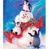 Penguins Christmas Card Diamond art Kit