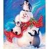 Penguins Christmas Card Diamond art Kit