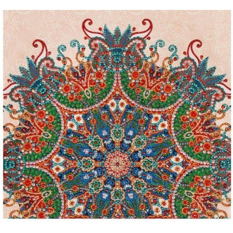 Special Colorful Flower Embroidery Style Diamond Painting