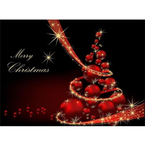 Merry Christmas Greetings Diamond Painting Kit