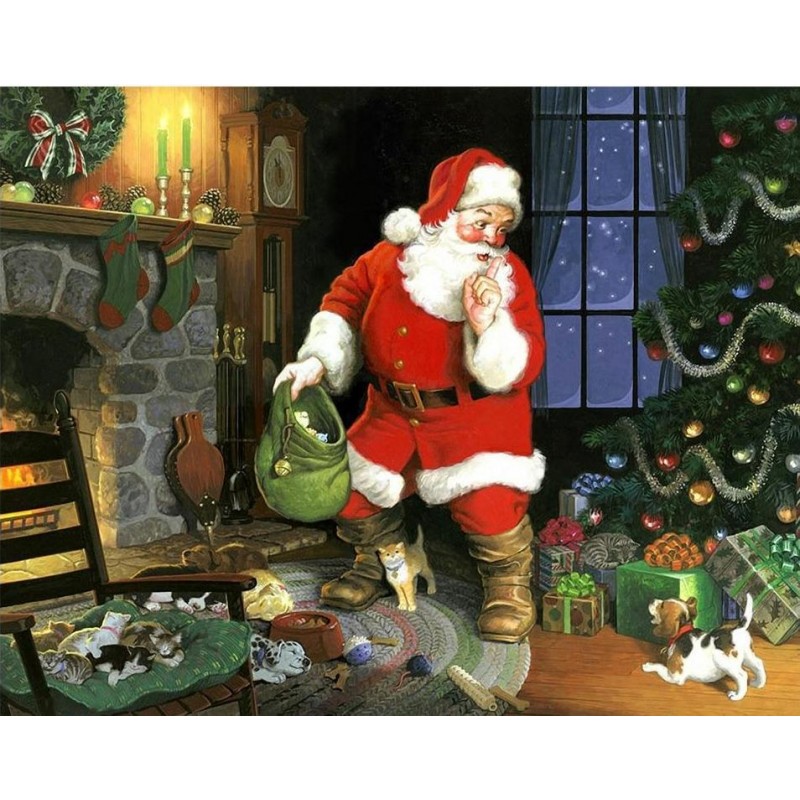 Santa & Puppies at C...