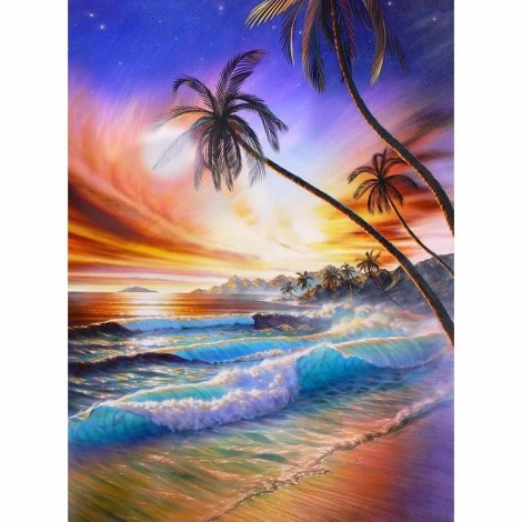 Sunset on the Beach Diamond Art Kit