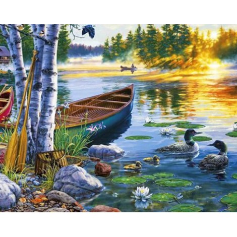 Ducks & Lake Diamond Art Kit