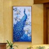 Blue Peacock - Special Shaped Diamond Painting
