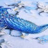 Blue Peacock - Special Shaped Diamond Painting