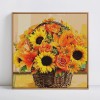 Beautiful Sunflowers & Roses Basket