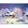 Beautiful Snowfall Painting - Diamond Art