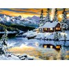 Beautiful Snowfall Painting - Diamond Art