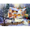 Beautiful Snowfall Painting - Diamond Art