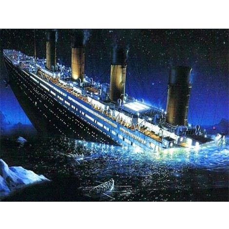 View of Sinking Titanic
