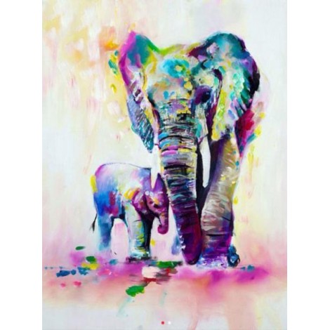 Elephant Baby with Mother Painting Kit